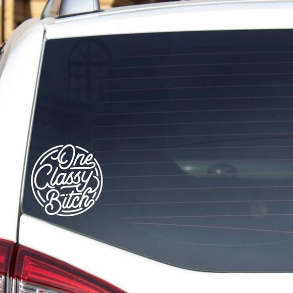 One Classy Lady Vinyl Decal - Picture 1 of 5